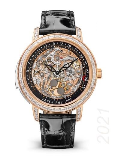 Replica Watch Patek Philippe Minute Repeater Perpetual Calendar 5304 Rose Gold Skeleton 5304/301R-001